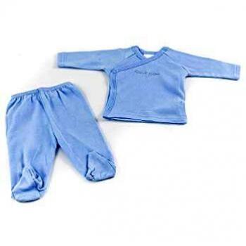 Duffi Baby 1314-12 - Set de regalo liso 100% algodón, 2 piezas