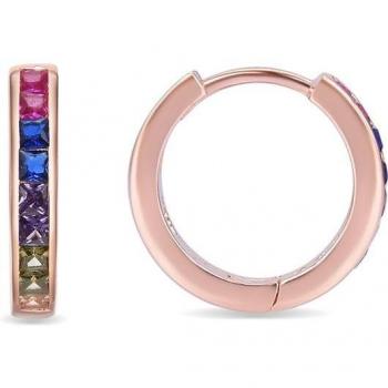 Pendientes Luxenter Waa Trendy de Plata de Ley 925 bañados en oro rosa
