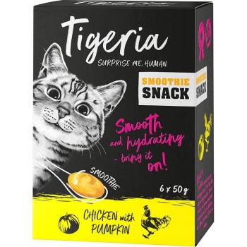 Tigeria Smoothie Snack 6 x 50 g - Pollo con calabaza