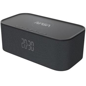 Altavoz Bluetooth NASA SPC800 - 10W RMS, Doble Alarma, Carga Inalámbrica 5W, Luz LED, Reloj Integrado
