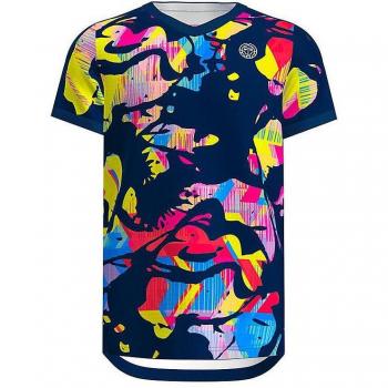 Camiseta Bidi Badu Wild Arts V-Neck Azul Oscuro