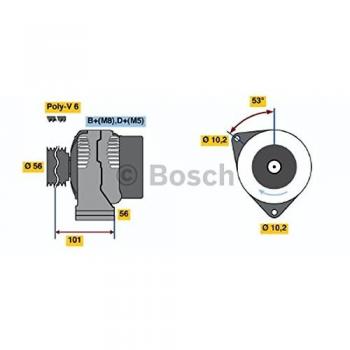 Alternador BOSCH 0 986 039 860