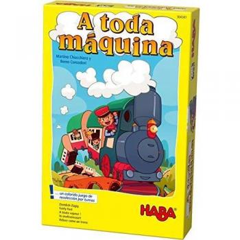 HABA-Juego de Mesa, ¡A Toda Máquina, Multicolor