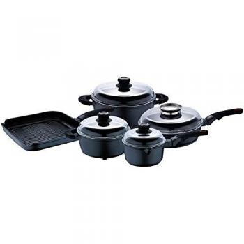 Bergner BG-6493 Batería de Cocina, Acero, Negro, 1 cm