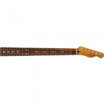 Fender Roasted Maple Telecaster Neck with 22 Jumbo Frets and Flat Oval Shape