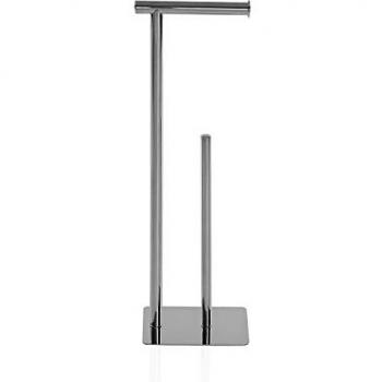 Set de baño Versa Acero 13 x 53 cm con Portarrollos y Toallero