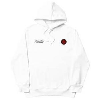 Tealer Sasuke Sharingan Unisex Hoodie Sweatshirt, White, Size S