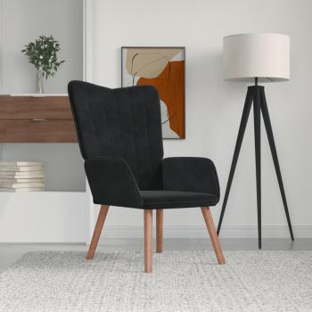 Black Velvet Relaxation Armchair
