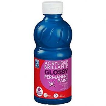 L&B- Pintura acrílica, Color Azul primario, 250 ml