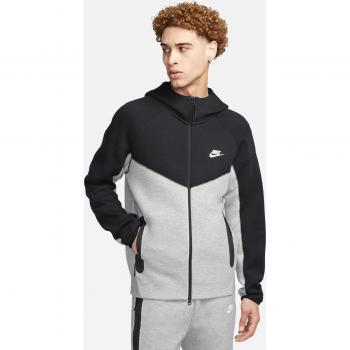 Nike Tech Fleece Full-Zip Windrunner Hoodie for Men - Gray, Size XL