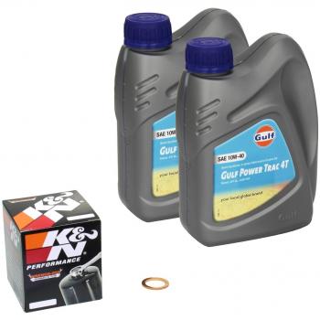 Golfo Trac de energía (10 W – 40 – Kit de llenado de aceite para Suzuki Burgman 125 (UH 125 – construir Fecha 02 – 13 K de aceite y N & Aceite Eje seal-crankshaft