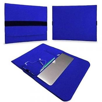 Elegantes Y ecológica Laptop - Funda para Apple MacBook Air Pro 13,3 pulgadas de fieltro resistente con bolsillos internos Sleeve Funda Bolsa Cover notebook Case Funda De UC Express®, colores: azul