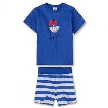 Sanetta 222131-Pijama Bebé-Niñas    Blau
