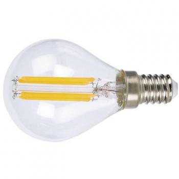 Bombilla LED mini globo transparente E14 4W 6400K
