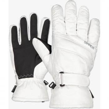 Guantes Esquí Sinner Mesa - Blanco - Talla 8.5 para Mujer