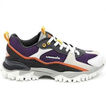 Umbro Bumpy Woman, Zapatillas Deportivas para Mujer, Blanco, Morado, 40.5 EU