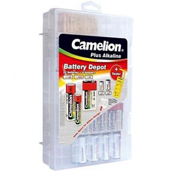 Camelion Universel - Lote de pilas con caja de transporte