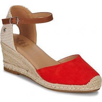 Sandalias Abiertas Alpargatas Mujer Rojo