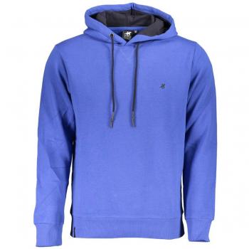 U.S. Polo Assn. Grand Polo Chic Hooded Sweatshirt with Embroidery Detail - XXL, Male, Blue, Size: 2XL