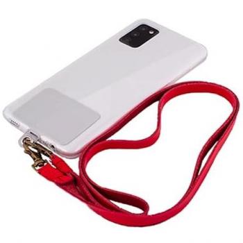 Cordón Colgante Universal Cool Rojo con Tarjeta para Smartphone