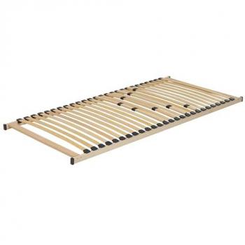 Somier de láminas Vouziers 90 x 200 cm con listones de madera y sistema de muelles