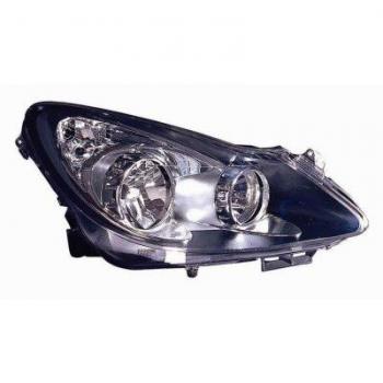 Faro Delantero H7+H1 con Luz de Dirección para Opel Corsa D (Modelos hasta diciembre 2010) - VAN WEZEL 3750964V