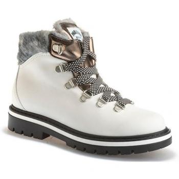 Botas de niña Pablosky de textil blanco con cordones modelo 414308