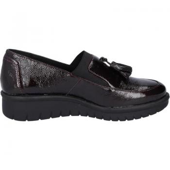 Mocasín de Mujer Westland Calais-86 en Charol Burdeos - Comodidad y Estilo