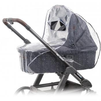 Zamboo Burbuja Lluvia Universal Capazo - Plastico Lluvia Universal transparente con ventana y visera, buena circulación de aire/Protector lluvia Cochecito sin sustancias nocivas