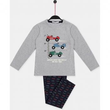 Pijama Manga Larga Vintage Cars para Niño