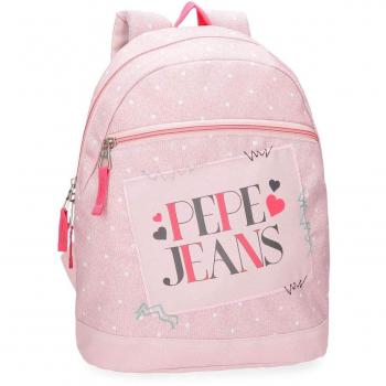 Pepe Jeans Olaia Mochila Tipo Casual, 32 cm, 9.6 litros, Rosa