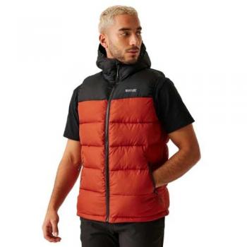 Regatta Men's Heavyweight Water-Repellent Insulated Gilet - Red Ochre/Black, Size 3XL