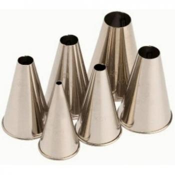Lacor - 68996 - Set 6 Boquillas Redondas Inox.