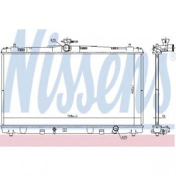 Radiador de refrigeración del motor Nissens 646935