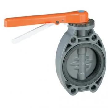 Válvula de Mariposa Industrial PVC-U Ø110 con Junta EPDM Peróxido y Eje de Acero Inoxidable 32622
