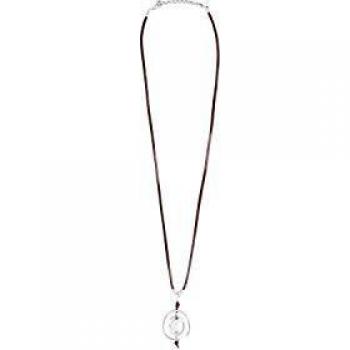 UNOde50 Oyfl Leather and Silver-Plated Metal Pearl Necklace
