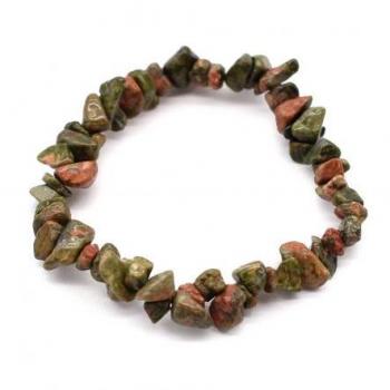 Pulsera de Jaspe Verde AWArtisan con Fragmentos de Piedras Preciosas