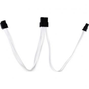 Silverstone 25cm 8-pin PCIe Extension Cable (6+2 Pin) - White