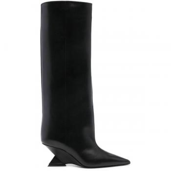 The Attico Women's Cheope Leather Over-Knee Boots in Black | Size 41 | 247WS842L019100