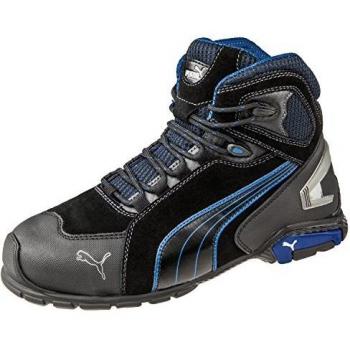 Puma Men's Rio Mid Safety Boots - Black Size 6