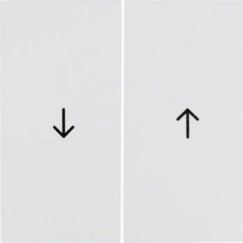 Berker - tecla doble persiana blanco polar series s1/b3/b7 Ref. 6512510015