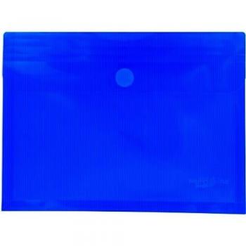 Grafoplás 04872930 － Sobres plástico tamaño folio+ con fuelle － 5 unidades color azul