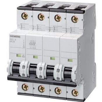 Interruptor Automático 4P Tipo C - 400V 4A - 6kA Siemens 5SY64047