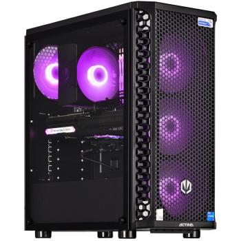 PC de Sobremesa Actina con procesador AMD Ryzen™ 5 5600X, 32 GB de RAM DDR4-SDRAM, 1 TB SSD y tarjeta gráfica AMD Radeon RX 6600 en caja Midi Tower Negra