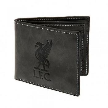 Cartera de náso falso del Liverpool FC Negro One Size, material de camurça, diseño oficial del Liverpool FC, color negro, tamaño único