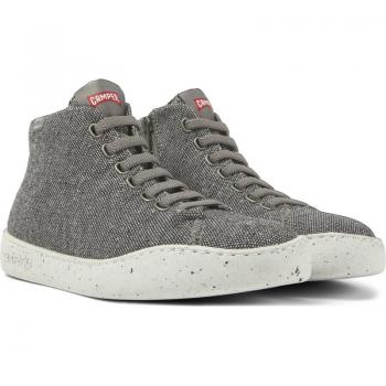 CAMPER Peu Touring Ankle Boots for Women - Grey, Size 41, Cotton Fabric
