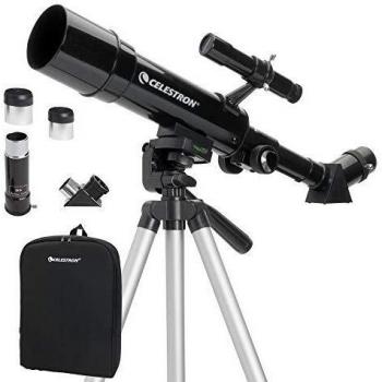 Celestron Travel Scope 50 Refractor Telescope - Black