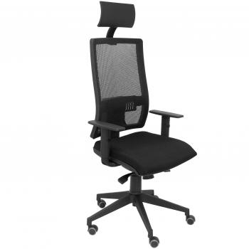 Silla de Oficina Horna Bali Negra con Cabecero, Talla Única - Piqueras y Crespo