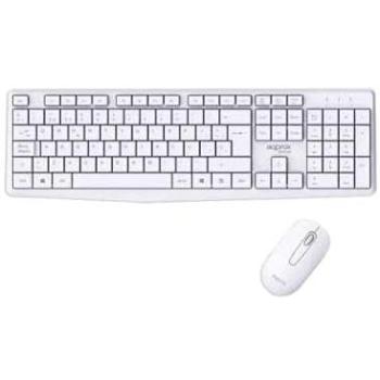 Teclado y Ratón Inalámbricos Multimedia Membrana 1000DPI Approx APPMX420W Blanco