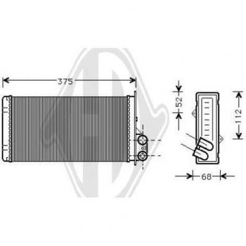 Radiador de calefacción DIEDERICHS DCM1208, tipo eléctrico, potencia de 1200W, diseño compacto y moderno, termostato ajustable, función de protección contra sobrecalentamiento, fácil instalación y uso
